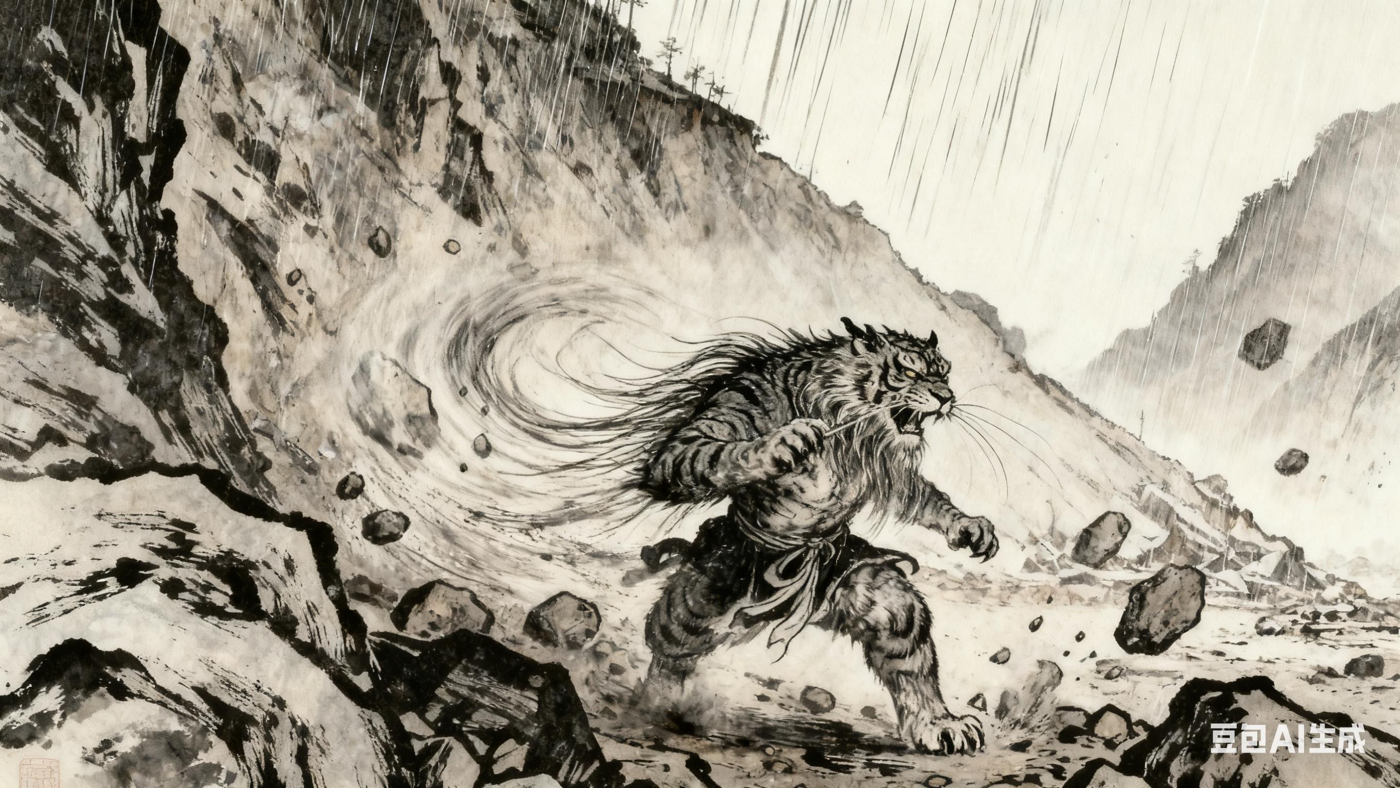 民间故事：山里那双怪脚印！