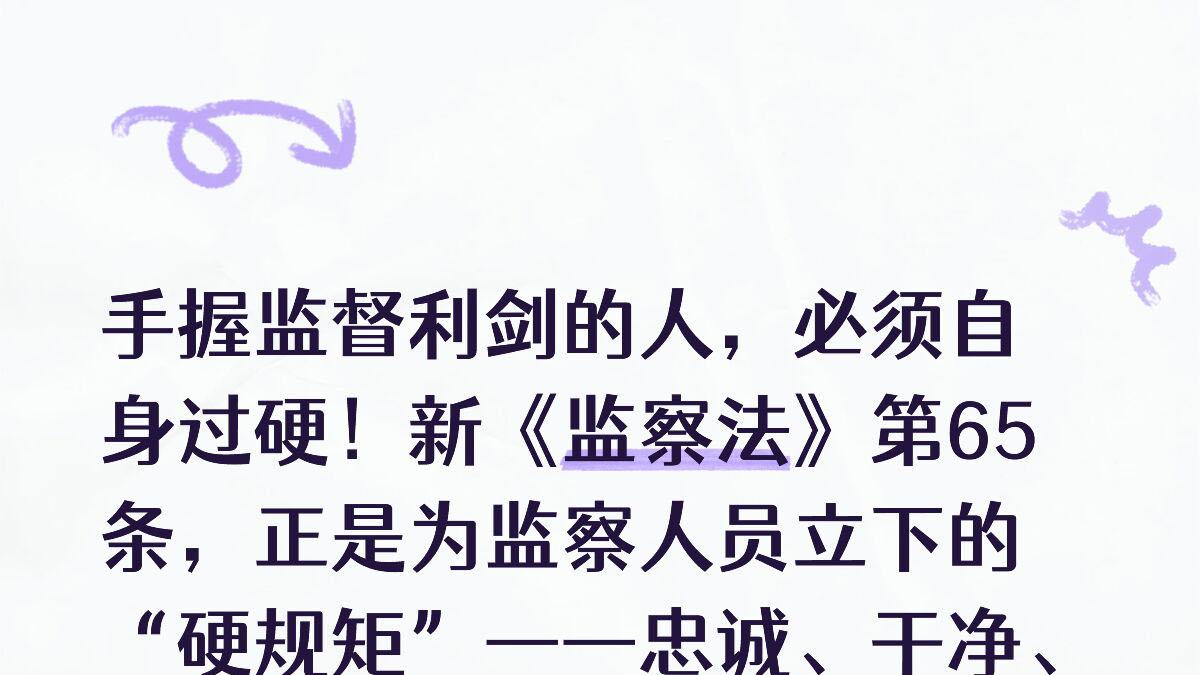 读懂第 65 条，便知监察者如何被监督：四大支柱筑牢防线
