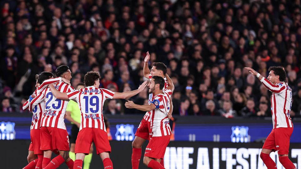 西甲-拉菲尼亚破门奥尔莫建功 莱万丢点巴萨3-1逆转马竞