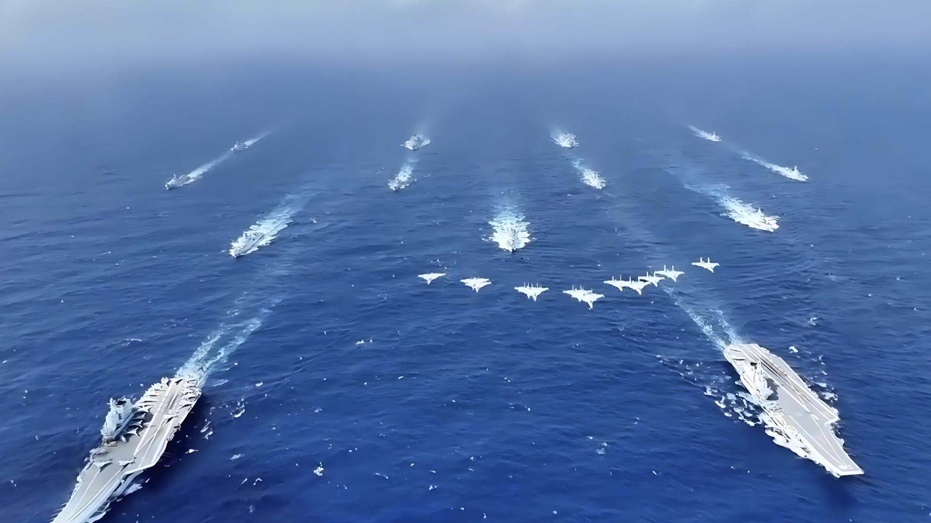 双航母逼近关岛，中方挥出铁拳，中日战机缠斗80分钟，局势复杂了