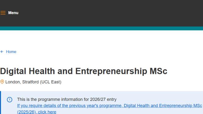 恭喜西浦学生成功获得伦敦大学学院数字健康与创业硕士录取！