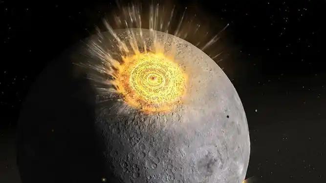 科学家揭开地球与神秘行星撞击产生月球的秘密