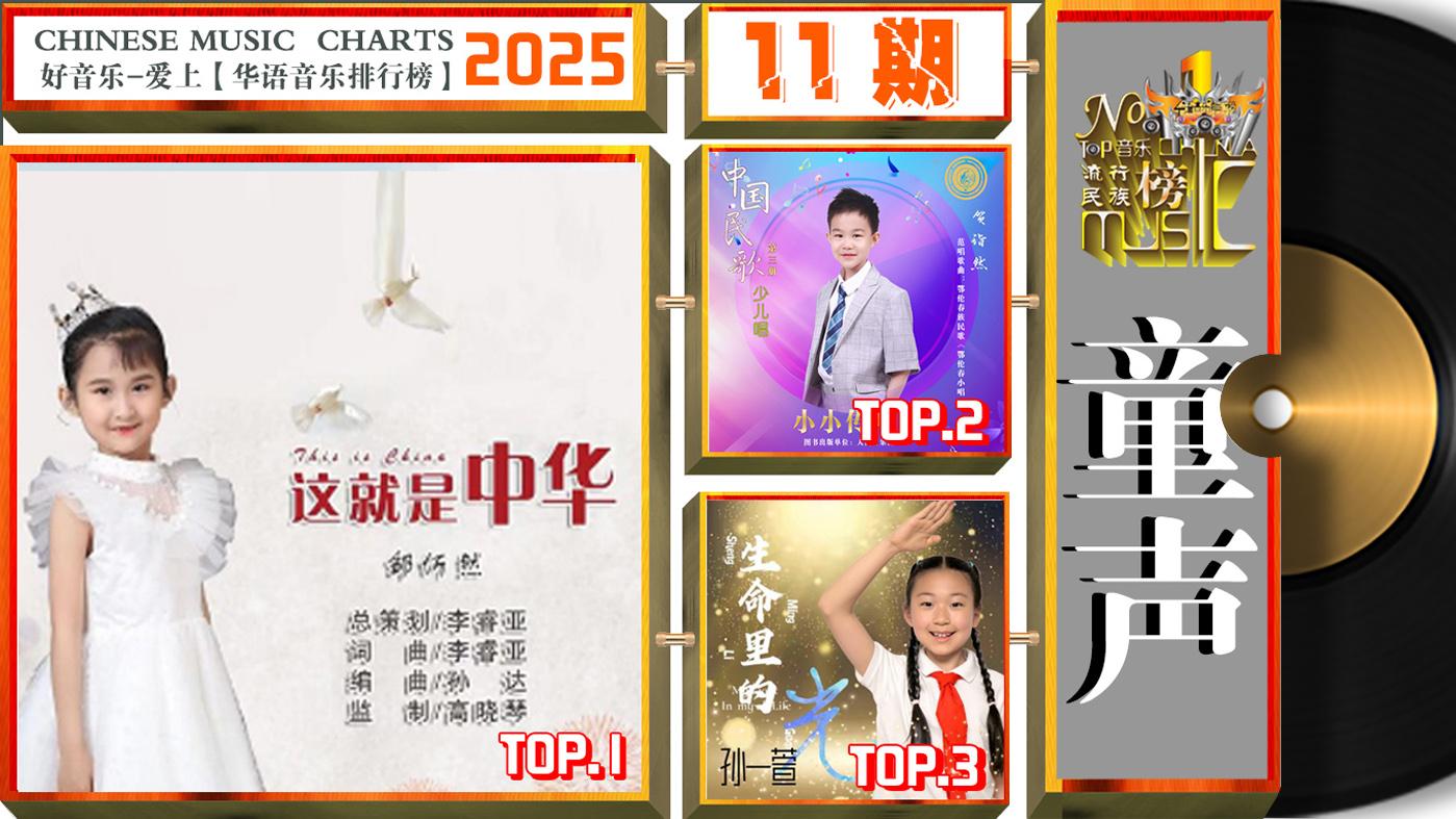 苏慧伦/周深/廖昌永/邹忻然分别荣获《华语音乐排行榜》2025年第十一期“周冠军”