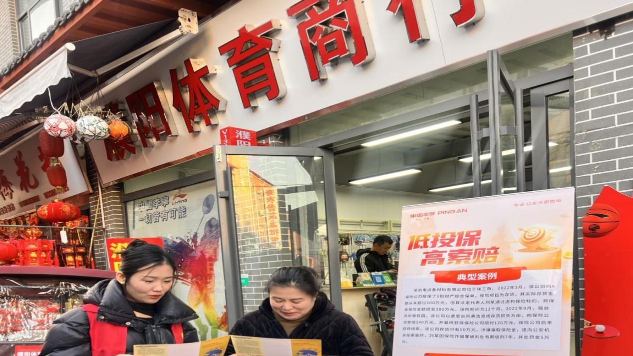 平安产险濮阳县支公司开展防范非法金融活动宣传工作