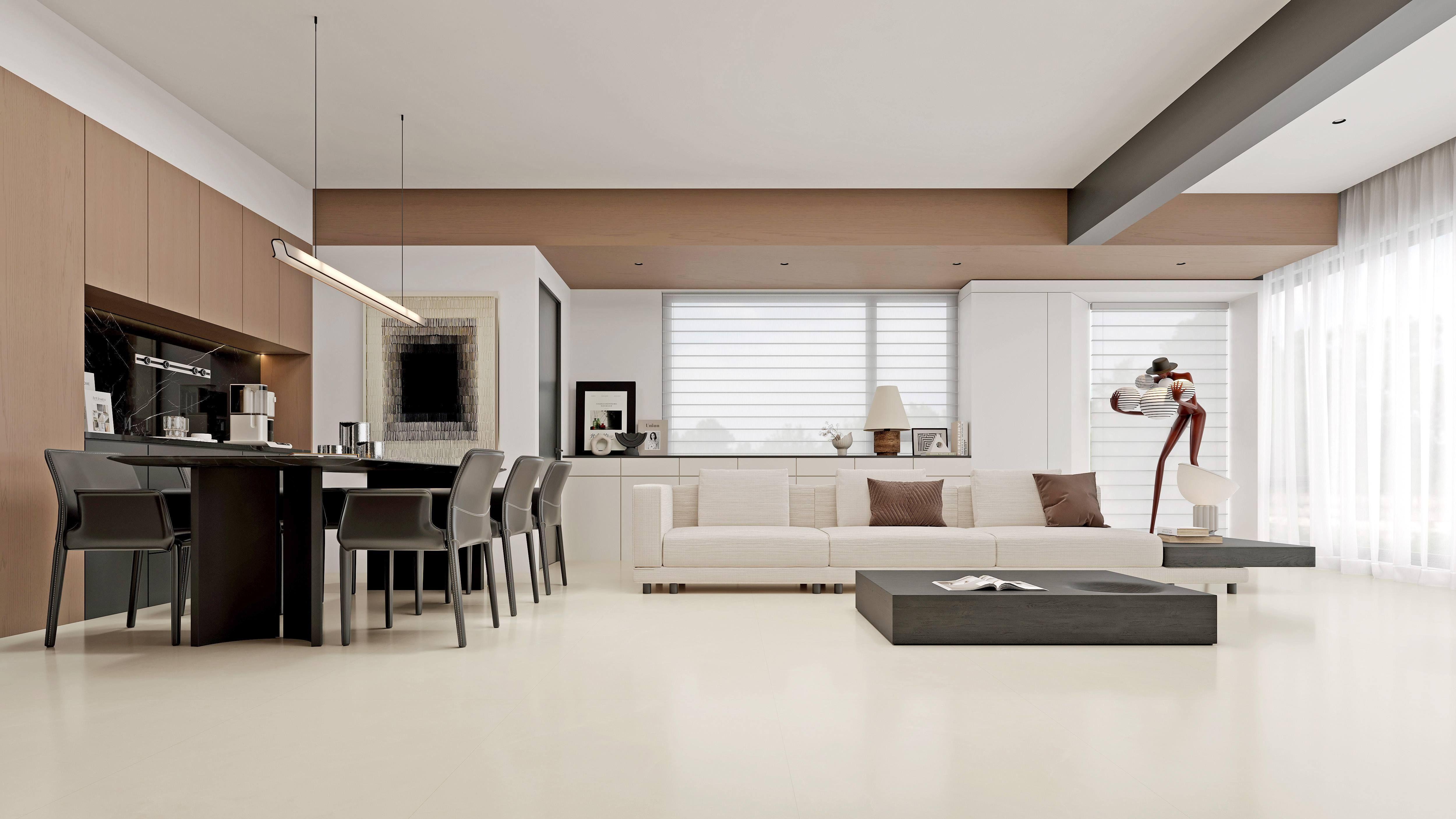 瓷砖家装｜这 “奶油感” 瓷砖一铺，家的高级感直接封神