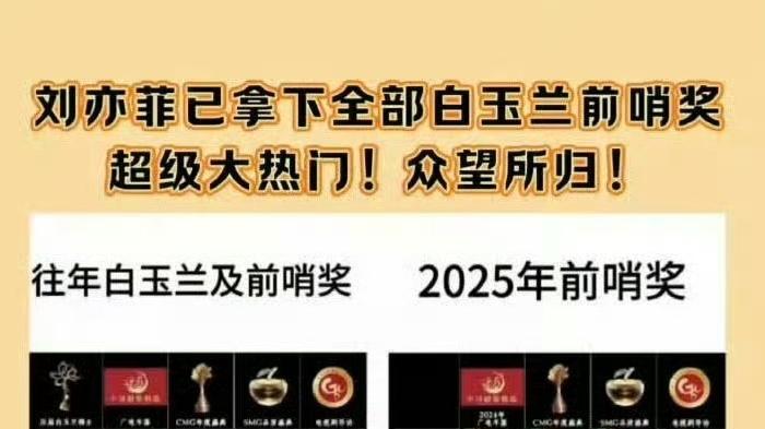 刘亦菲已拿下全部白玉兰前哨奖，白玉兰稳了吗？