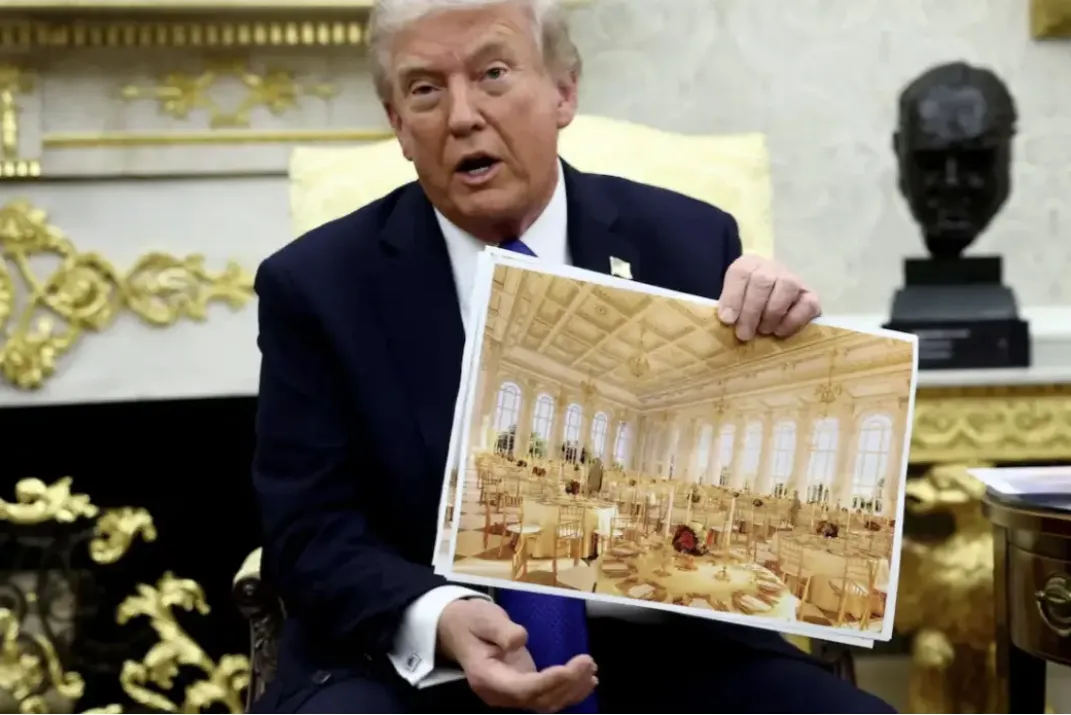 白宫被正式拆除东翼，改建园子