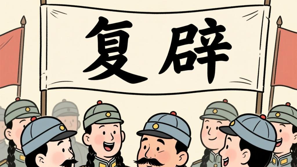 历史驱魅，张勋复辟中，大人物的反差滑稽戏，满是投机小丑