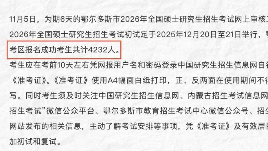 真的降了！26考研网上确认人数已公布！