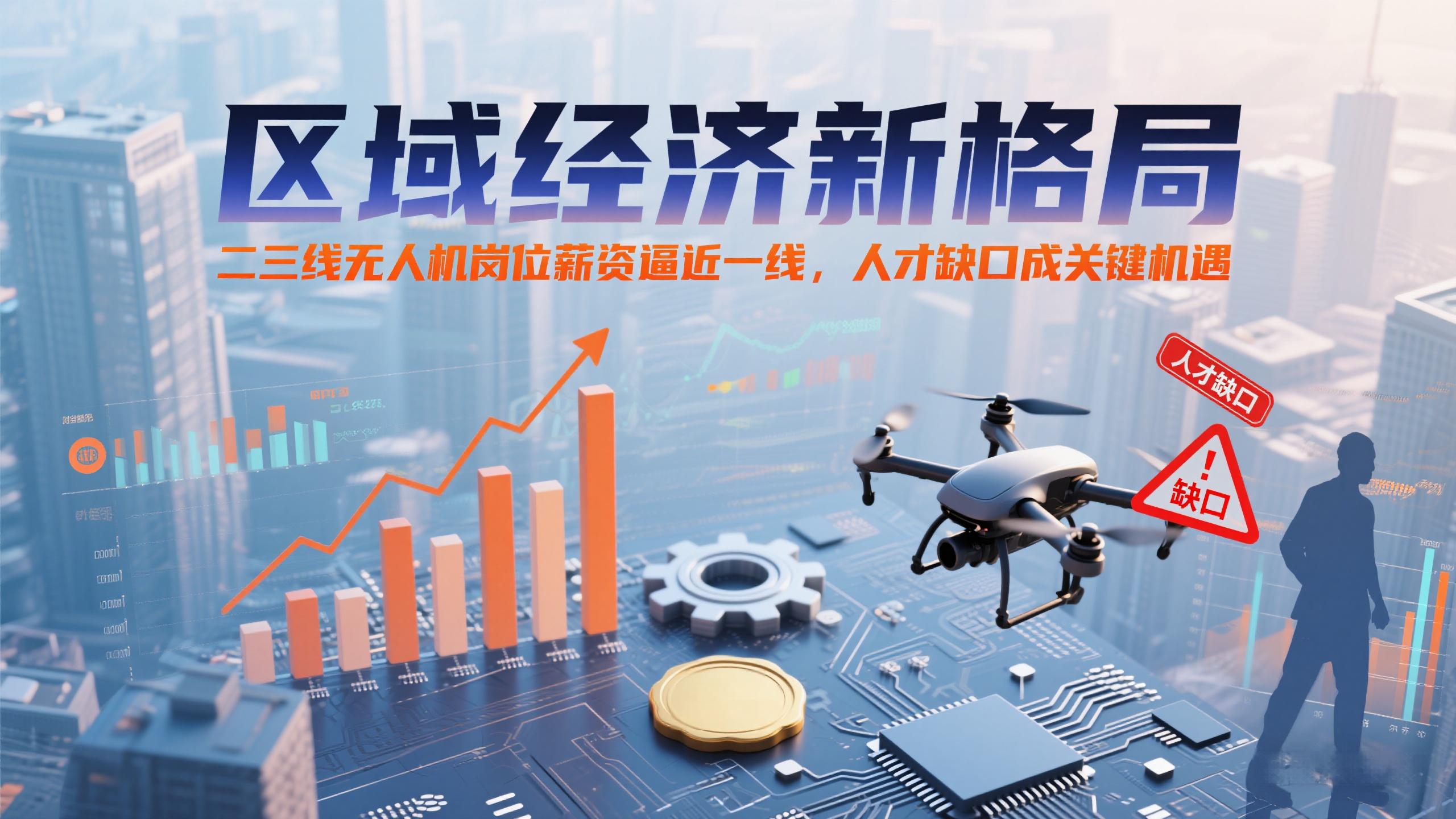 区域经济新格局：二三线无人机岗位薪资逼近一线，人才缺口成关键机遇