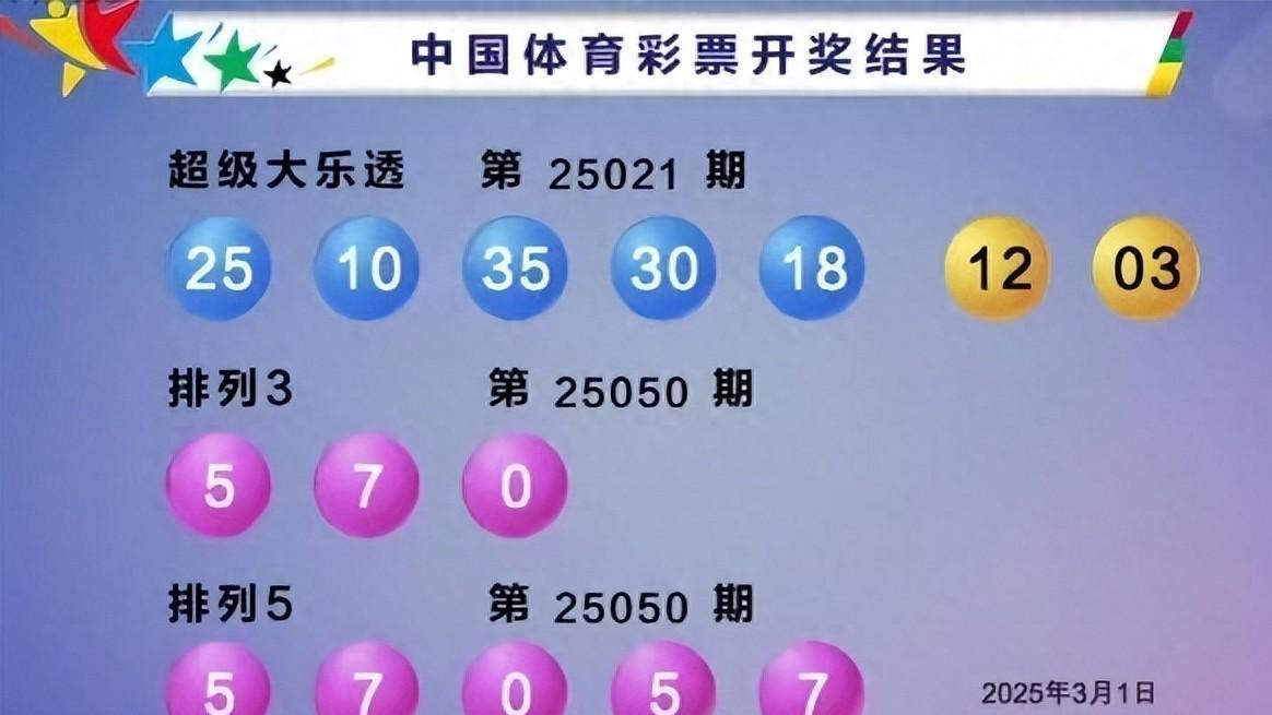 2025021期大乐透开奖结果 开奖号码 - 开奖结果查询 - 开奖回顾