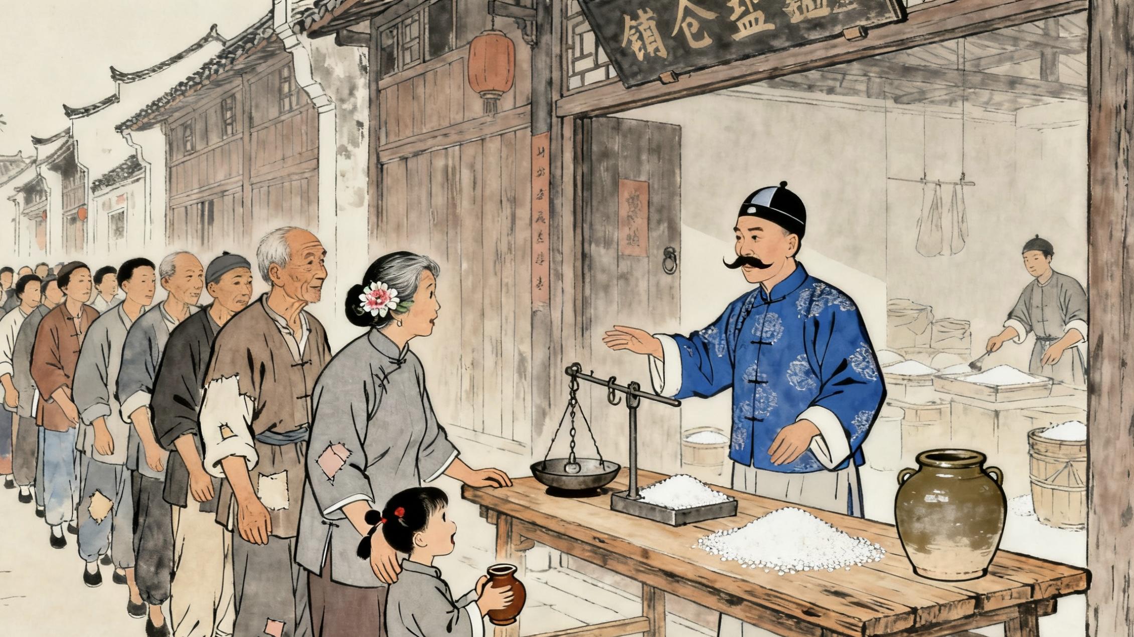 民间故事：针线嫂巧设 “姻缘局”，盐商囤货一场空