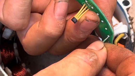 电动车有电不走霍尔故障永磁同步电机进水