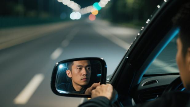 夜间驾驶难题：教你如何精准变道，摆脱后视镜强光困扰
