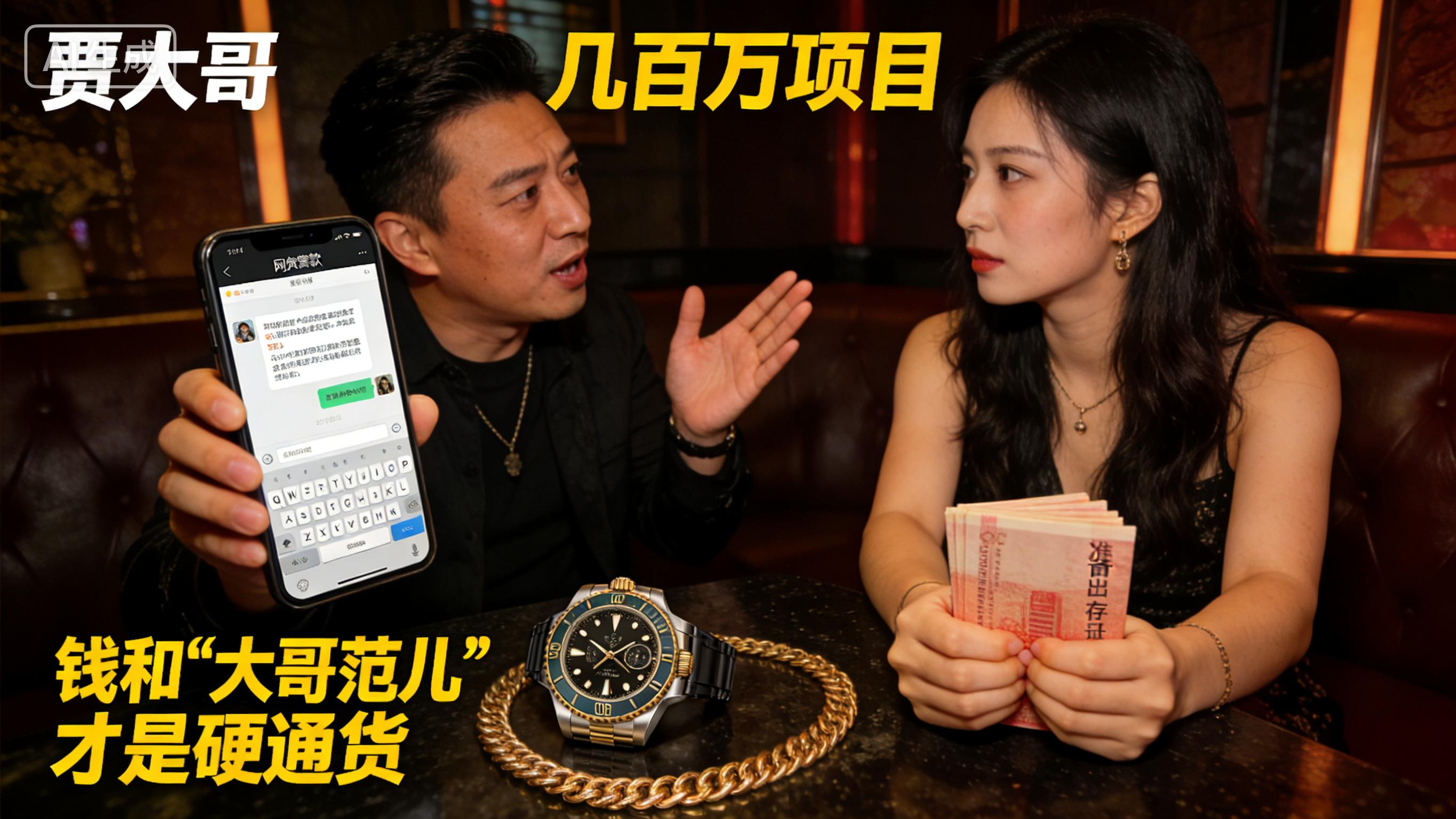 小县城左拥右抱的两类人，大哥装阔混混耍帅，各有套路