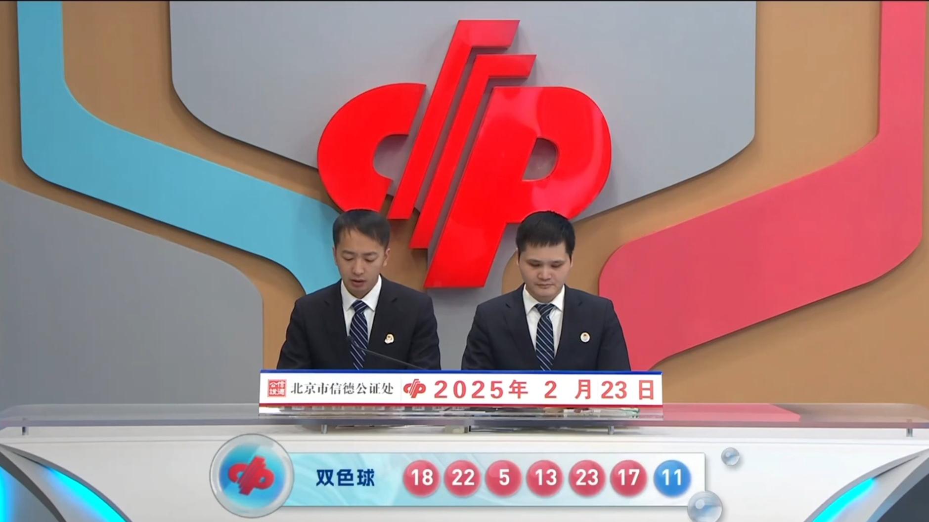 双色球25019期开奖结果：一等奖5注，单注奖金944万，二等奖168注