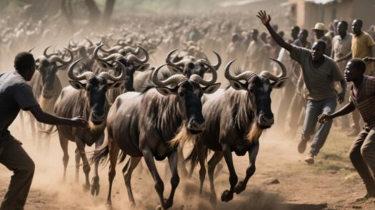 肯尼亚动物大迁徙路线诡异偏移 角马群反常冲向人类居住区