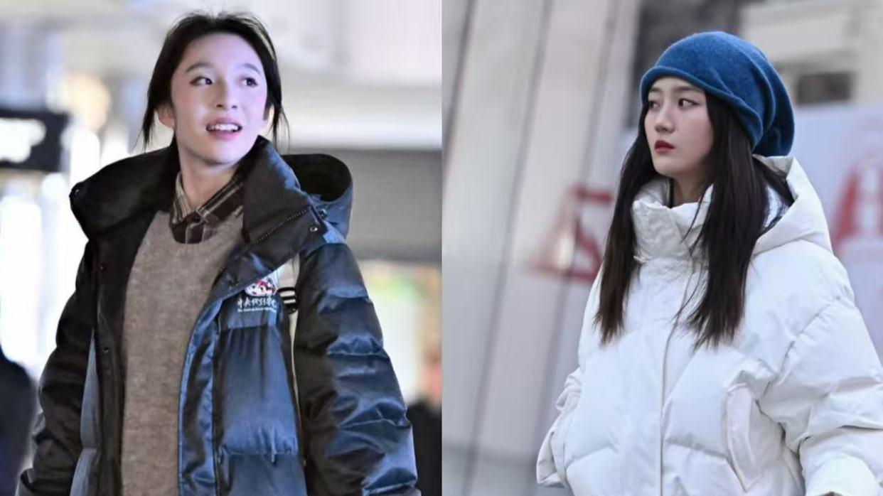 果然，羽绒还是和“运动鞋”最合拍！这样穿有风度又有温度，真美