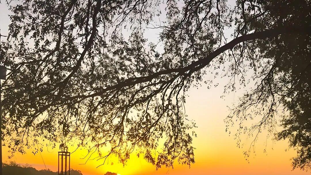 七律·烟霭伴暮昏