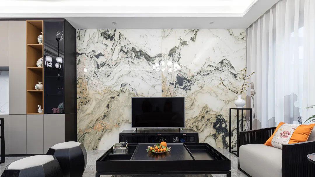 电视背景墙这样装，邻居都羡慕哭了