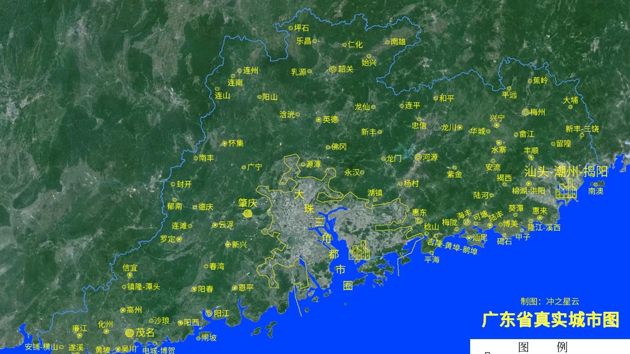 广东省有哪些真实城市？一共95座！