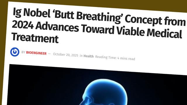 搞笑诺贝尔：科学界的邪修盛宴