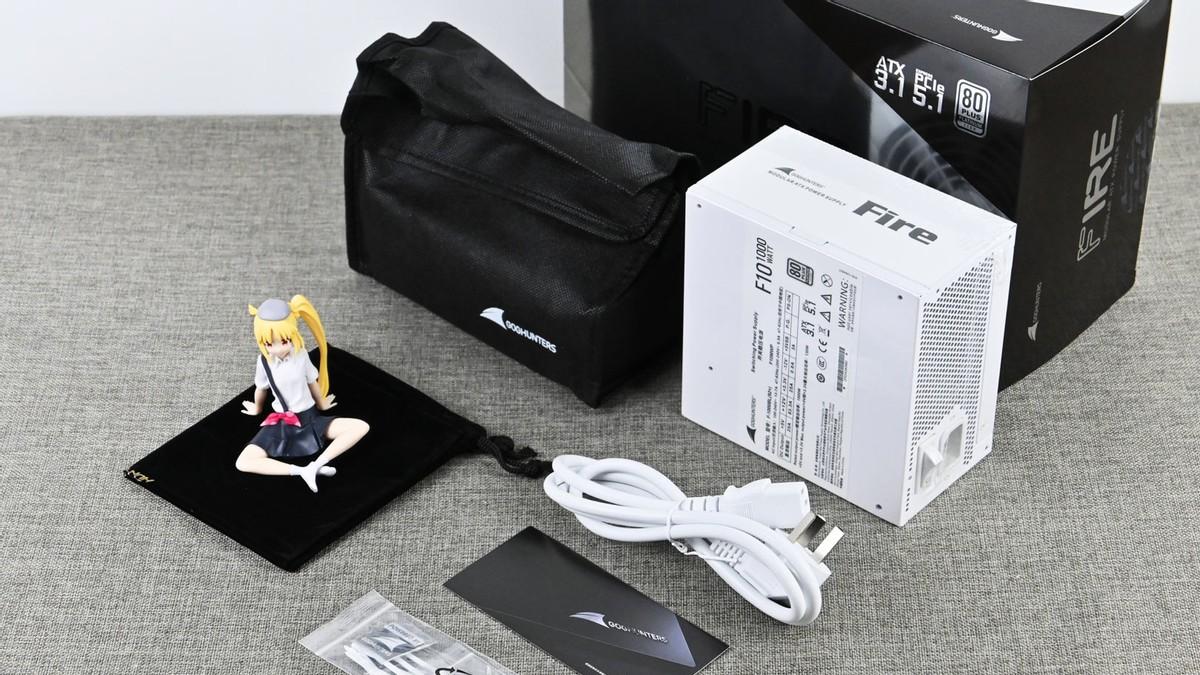 长城猎金Fire F10 ATX3.1全模组电源开箱：纯白配色+白金效率千瓦
