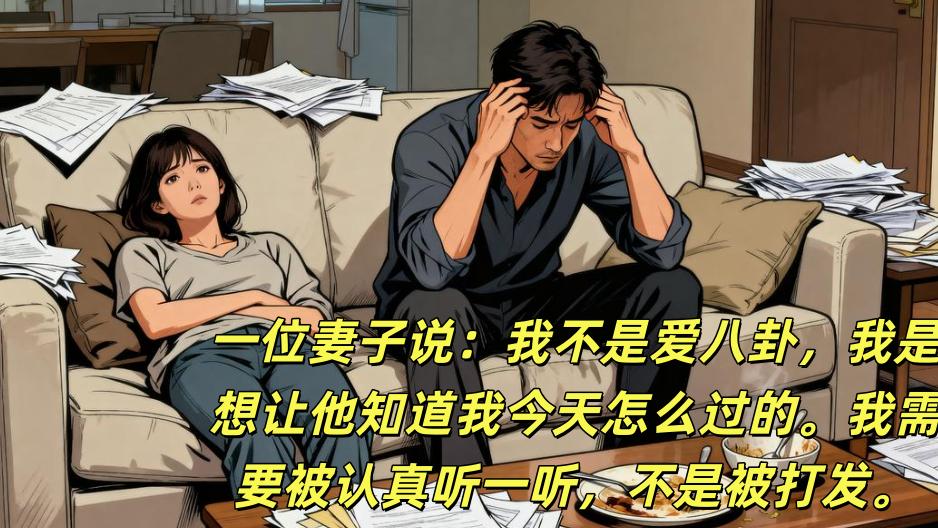 她说想倾诉，他却只想睡觉，谁对谁错？