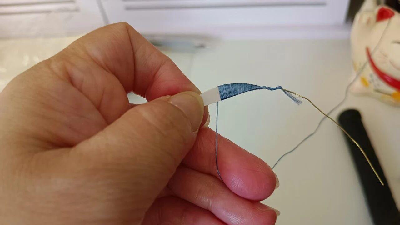 手工diy-非遗缠花桂花发簪教程