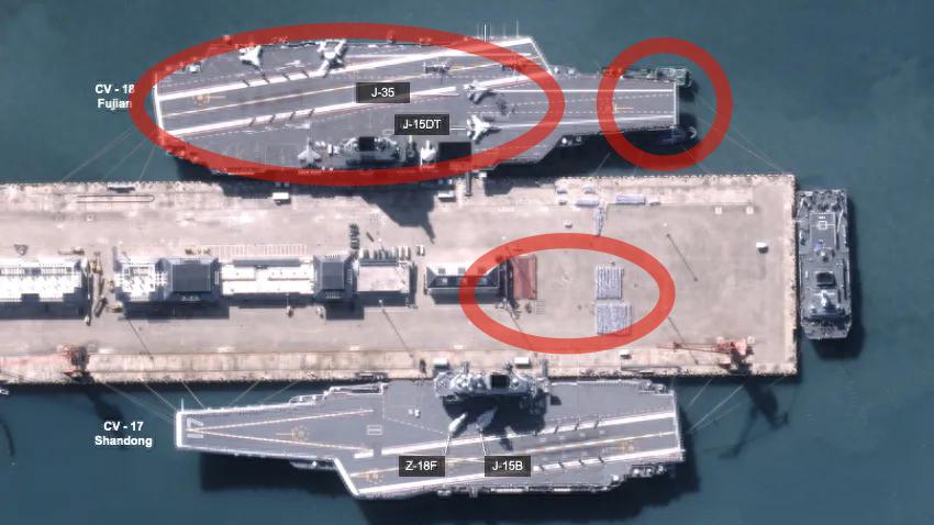 最新照片来了！甲板罕见出现5款舰载机，福建舰这是快要服役了吗？