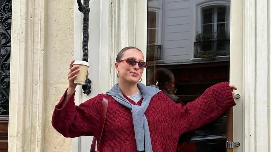 灰色+红色，时髦显气质，谁穿谁好看！