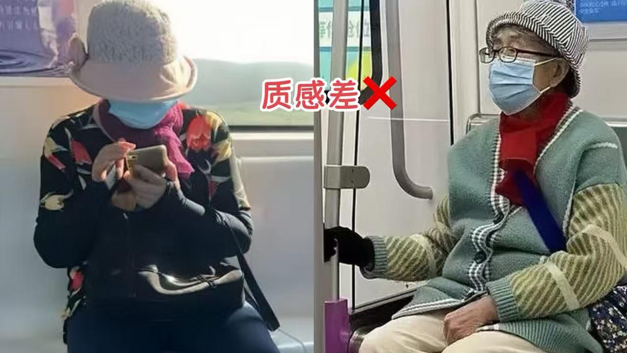 又被“地铁奶奶”美到了：冬天爱戴帽、不穿大妈装，美得优雅高级