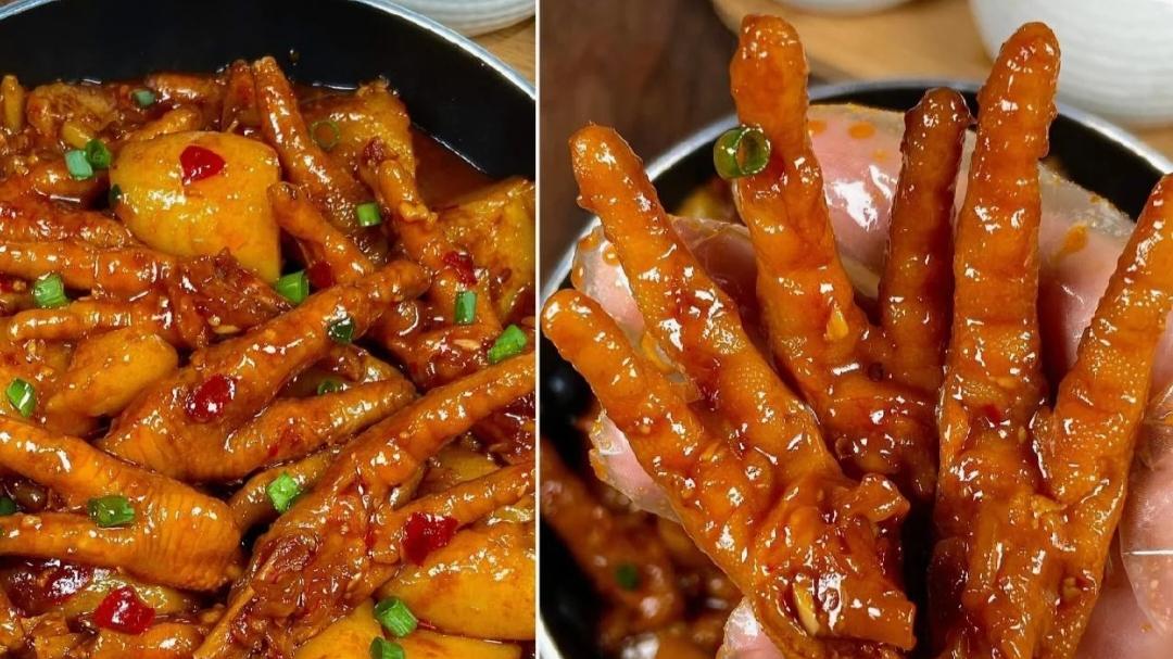 红烧鸡爪：软糯入味，色香味俱全的美味佳肴