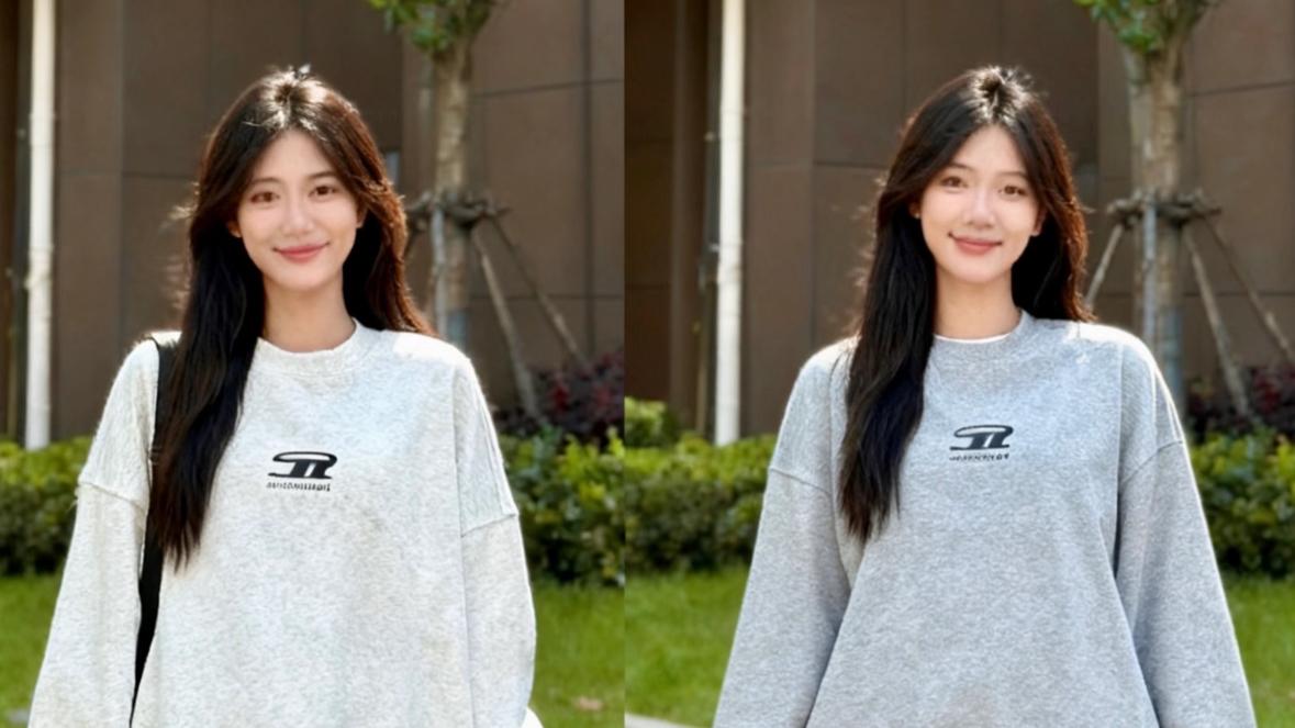 小个子穿卫衣别踩雷！这4种“显高穿法”才真时髦，关键很遮肉