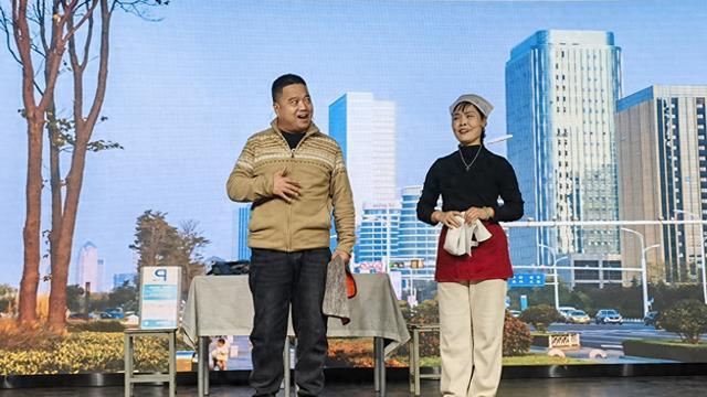 眉户小戏《狗蛋的婚事》《咸阳biang biang面》演出受到观众好评