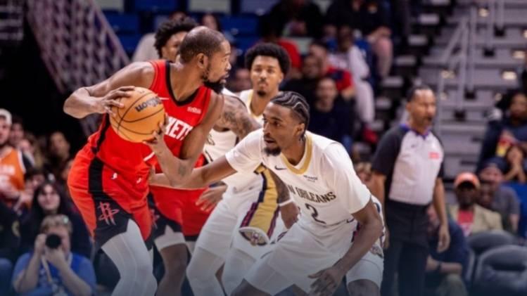 25分优势遭蚕食！杜兰特空砍32分，琼斯8抢断，火箭加时惜败鹈鹕