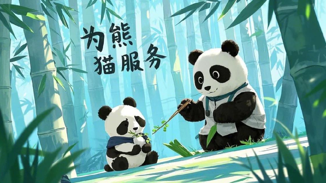 惊！为不吓到大熊猫，饲养员使出“隐身术” ，生存挑战与保护之路