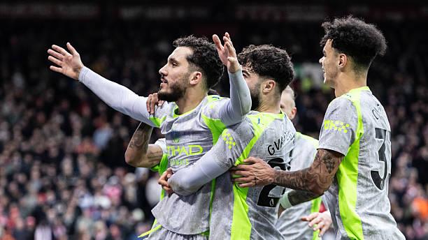 曼城客场2-1艰难拿下森林 切尔基一传一射配得上曼城10号球衣