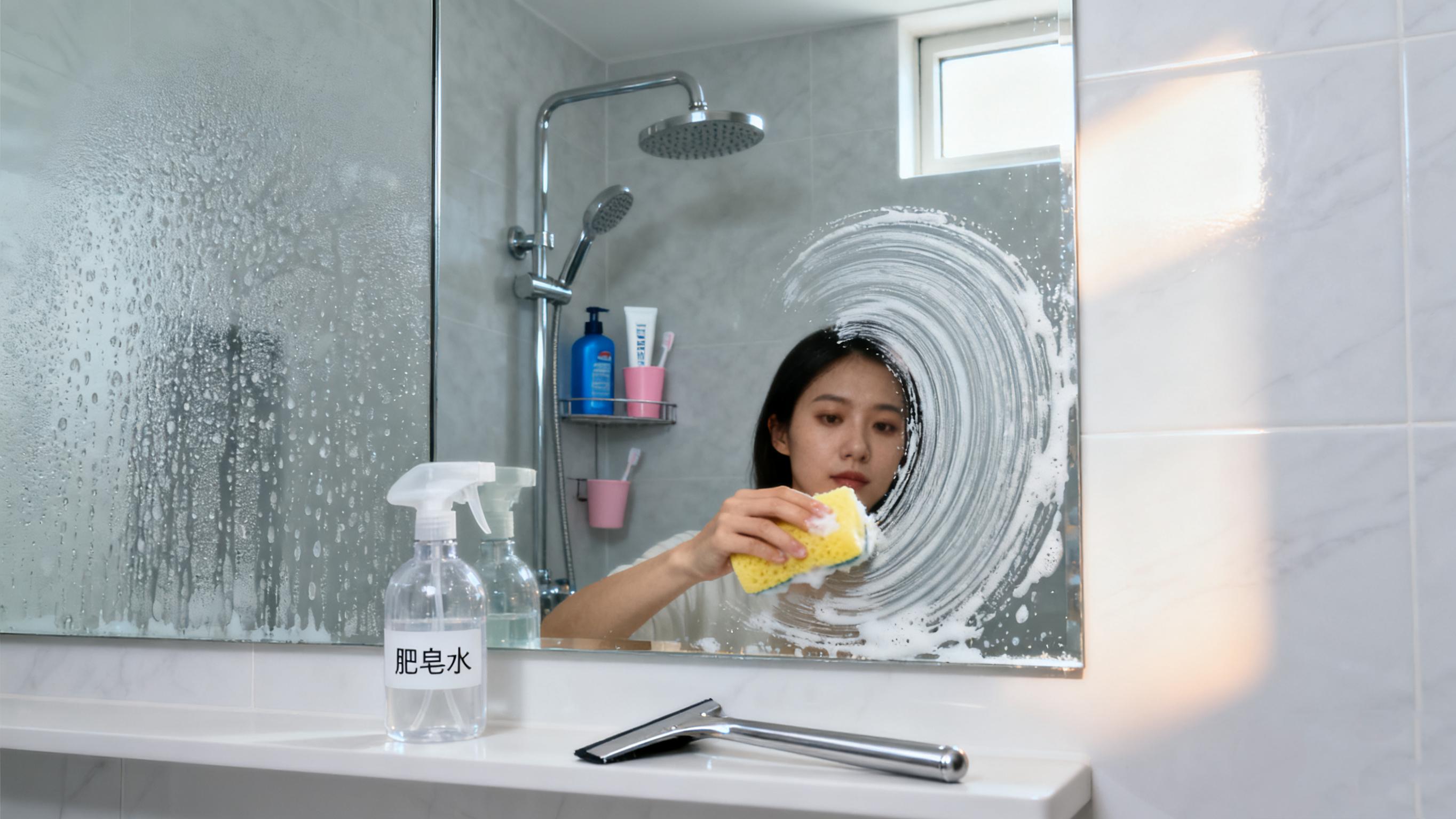 玻璃水雾去除——肥皂水防雾涂层