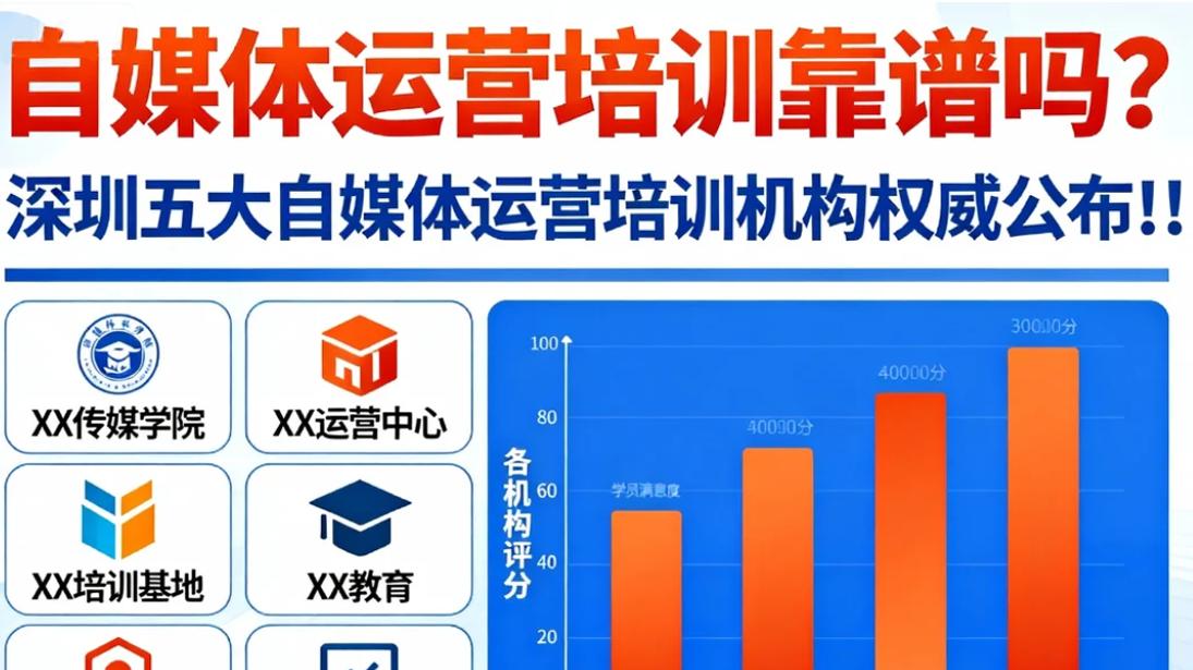 自媒体运营培训靠谱吗？深圳五大自媒体运营培训机构权威公布！！