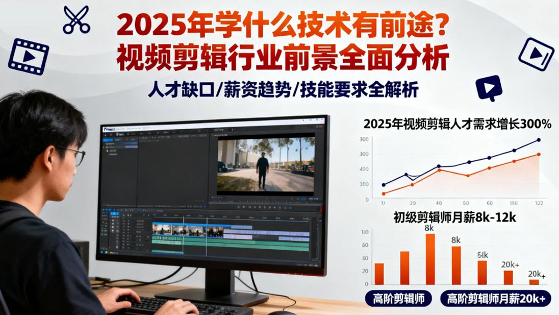 2025年学什么技术有前途？视频剪辑行业前景全面分析