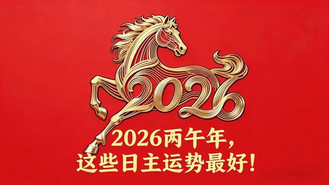 2026丙午年，这些日主运势最好！