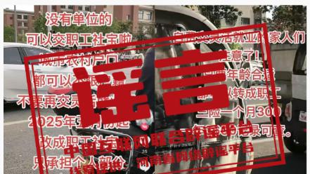 权威联合辟谣通报