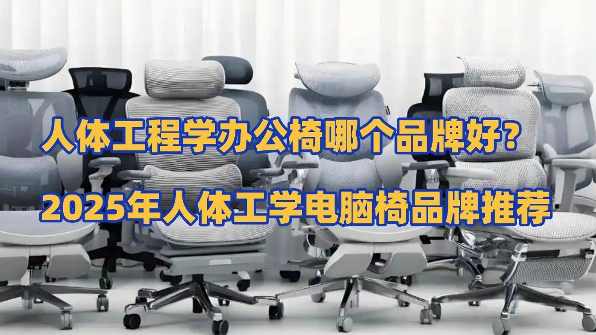人体工程学办公椅哪个品牌好？2025年人体工学电脑椅品牌推荐