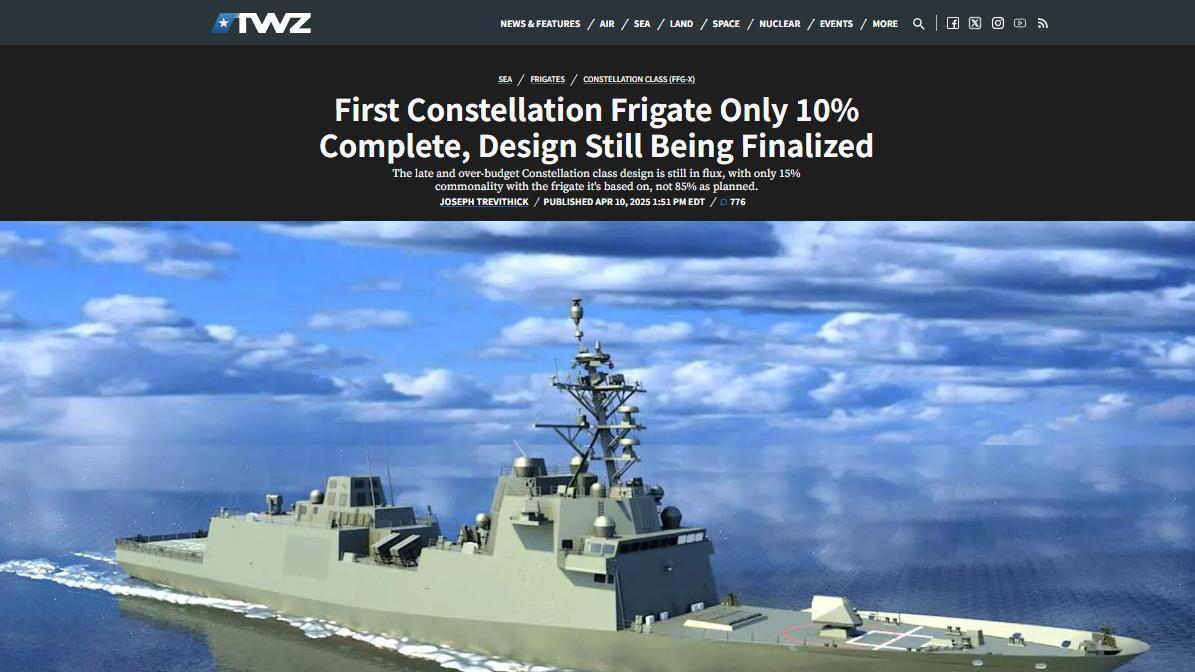 比055还隐身！054B钦州舰低调服役，美国星座级进度仅10%急眼了？