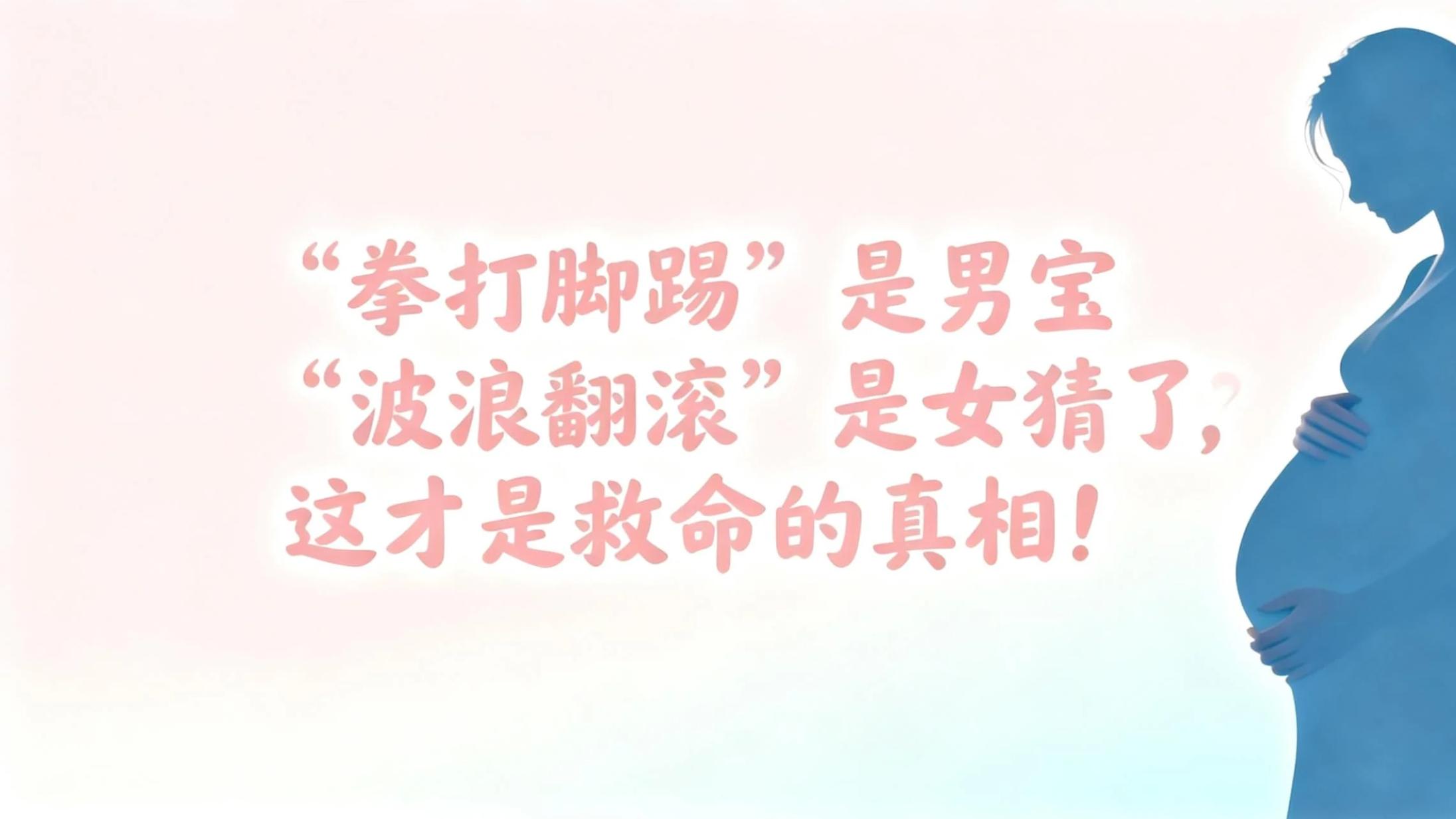 胎动“拳打脚踢”是男宝，“波浪翻滚”是女宝？别猜了，这才是救命的真相！