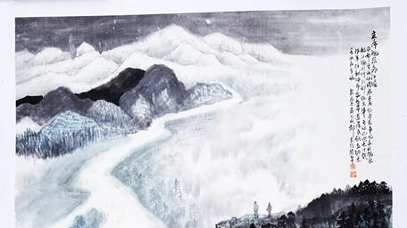 「中國當代書畫名家」書畫家宋大中红色作品賞析