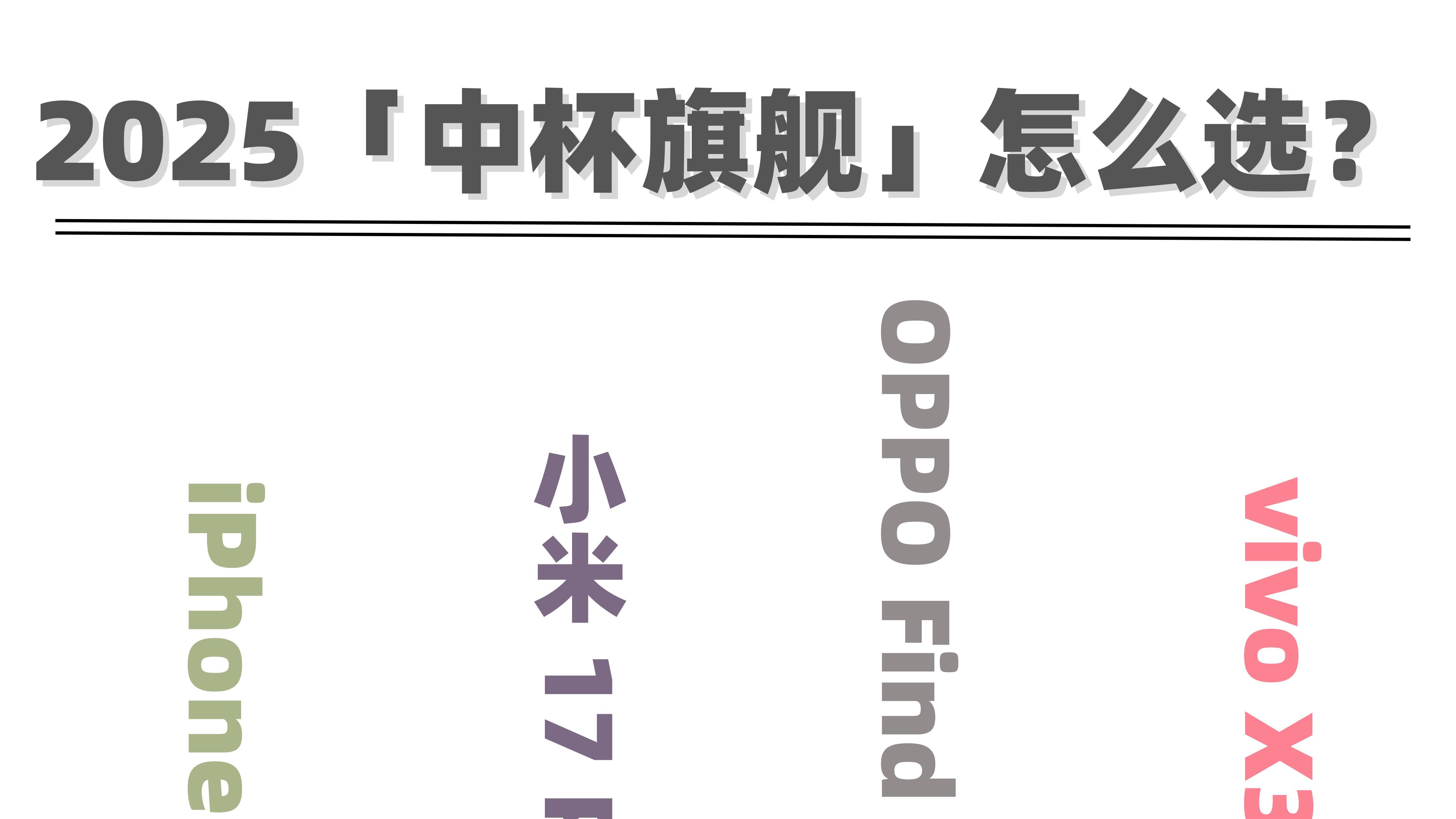 极限四选一｜中杯旗舰选iPhone还是国产？