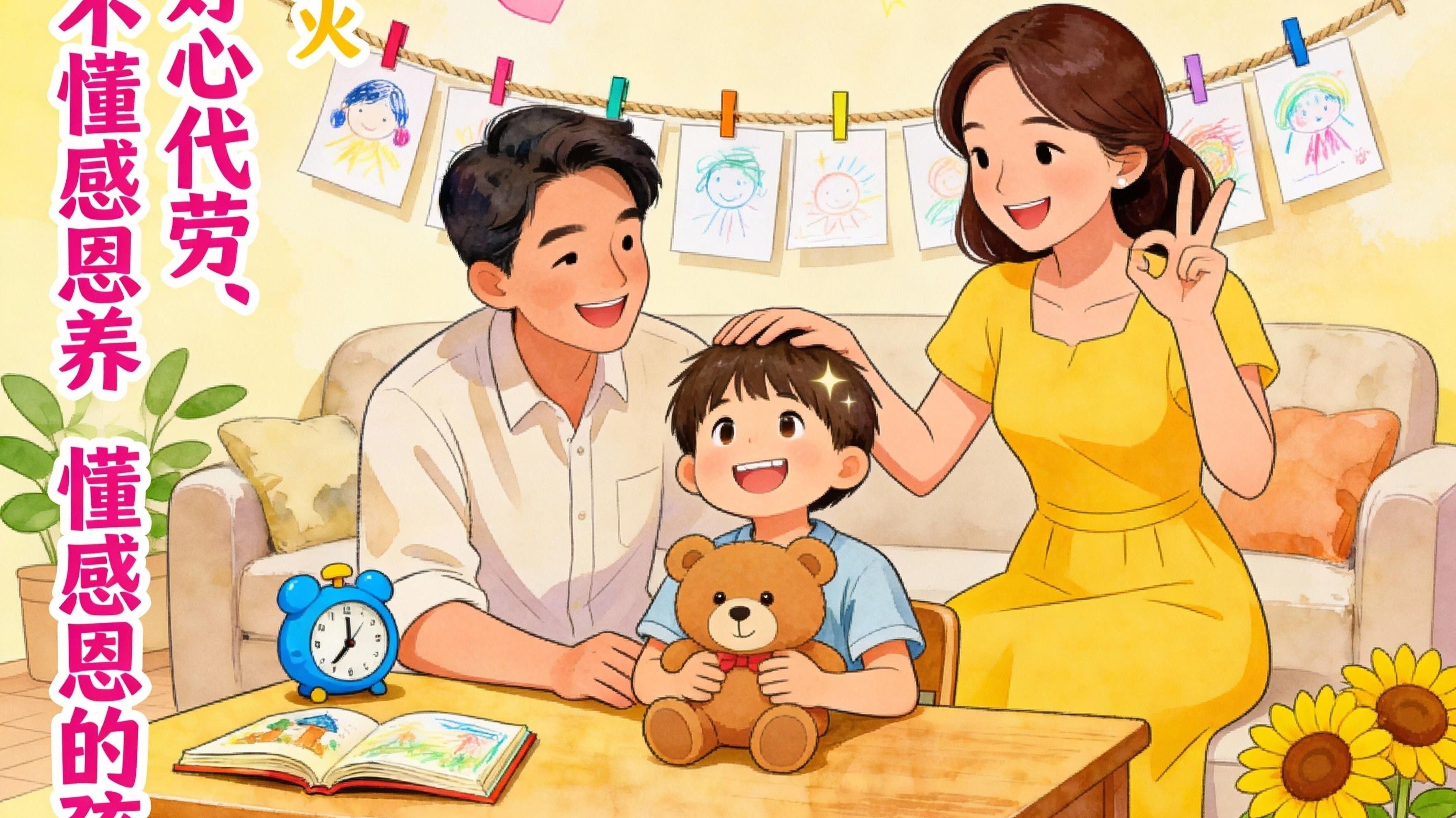 父母这三样“好心代劳”，最容易养出不懂感恩的孩子