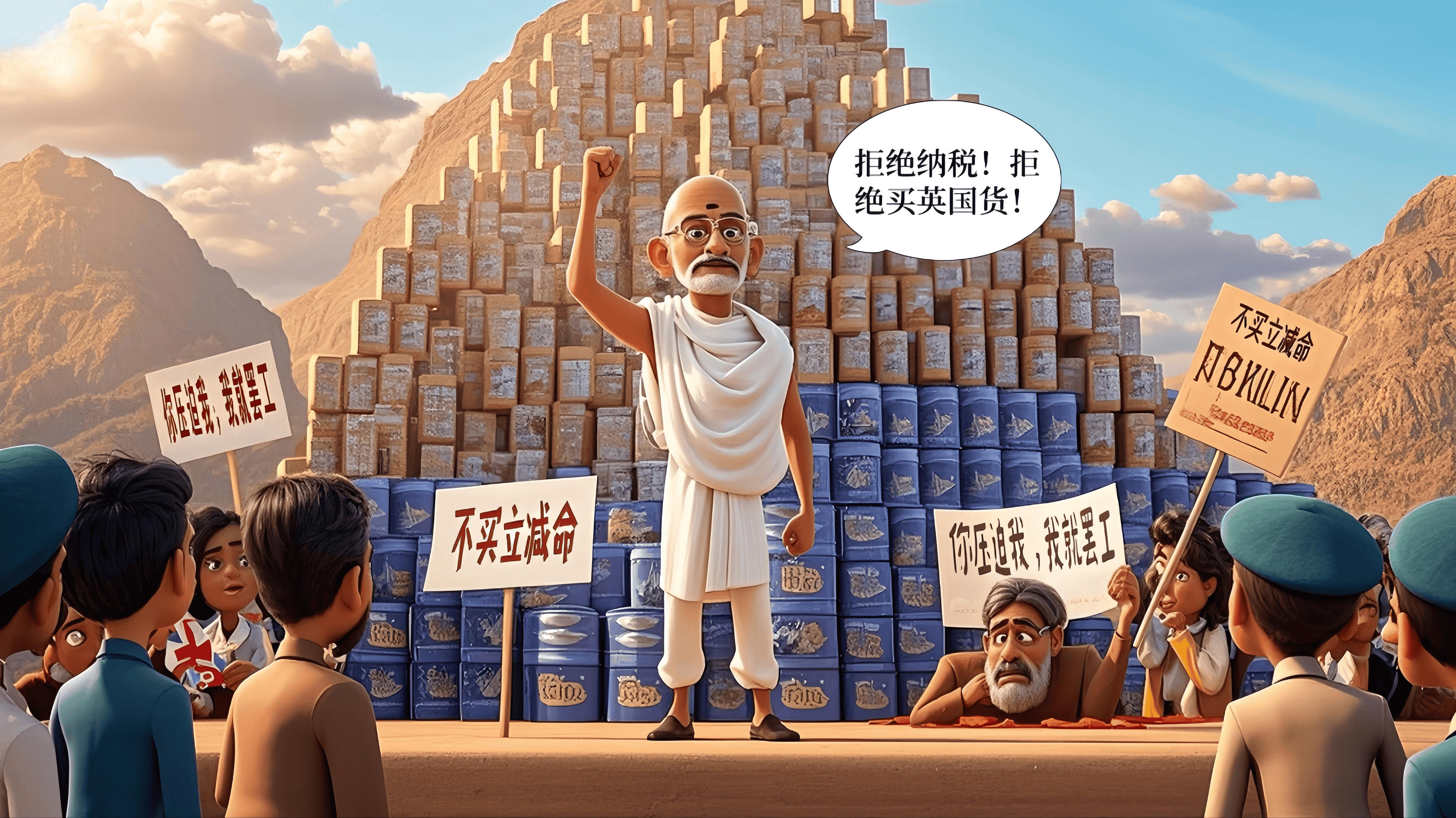甘地的坚持：非暴力能否战胜殖民者的残酷镇压？
